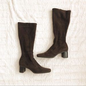 Franco Sarto "Roxanne" Knee High Brown Suede Boots